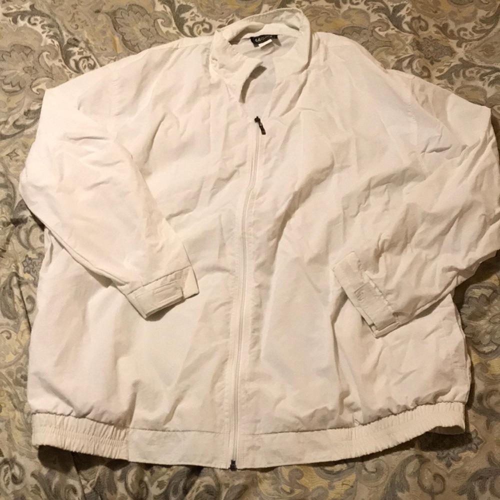 Mens white light weight jacket- 2XL